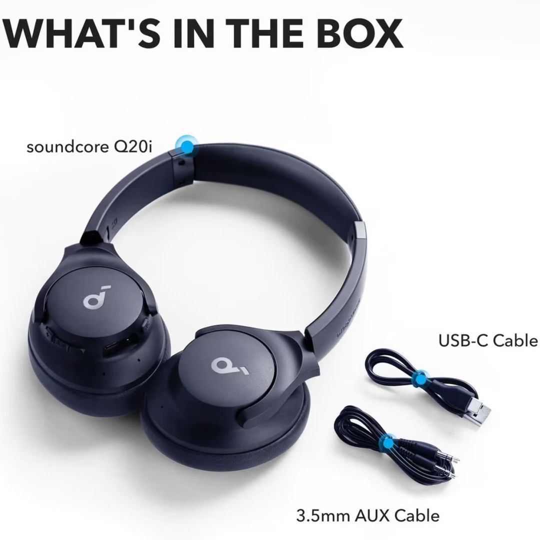 ANKER Soundcore Life Q20i Bluetooth Headset Blue