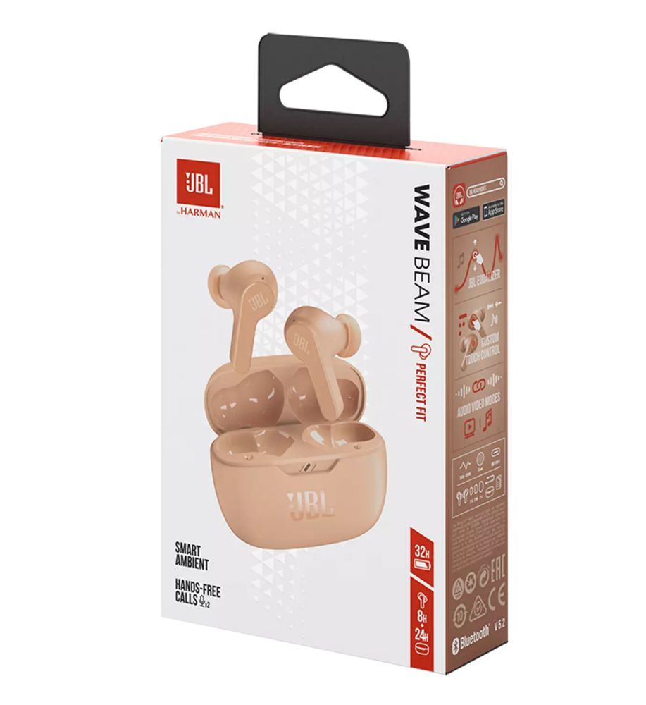 JBL Wave Beam Bluetooth Headset Beige