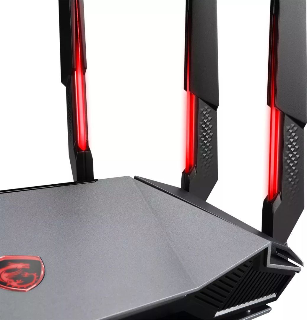 Msi RadiX AX6600 WiFi 6E Tri-Band Gaming Router Black