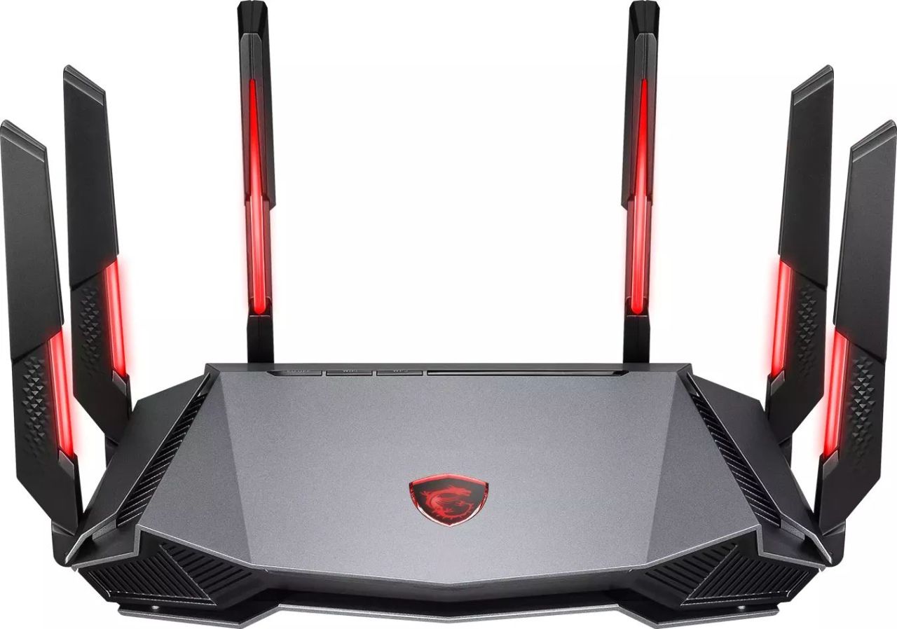 Msi RadiX AX6600 WiFi 6E Tri-Band Gaming Router Black