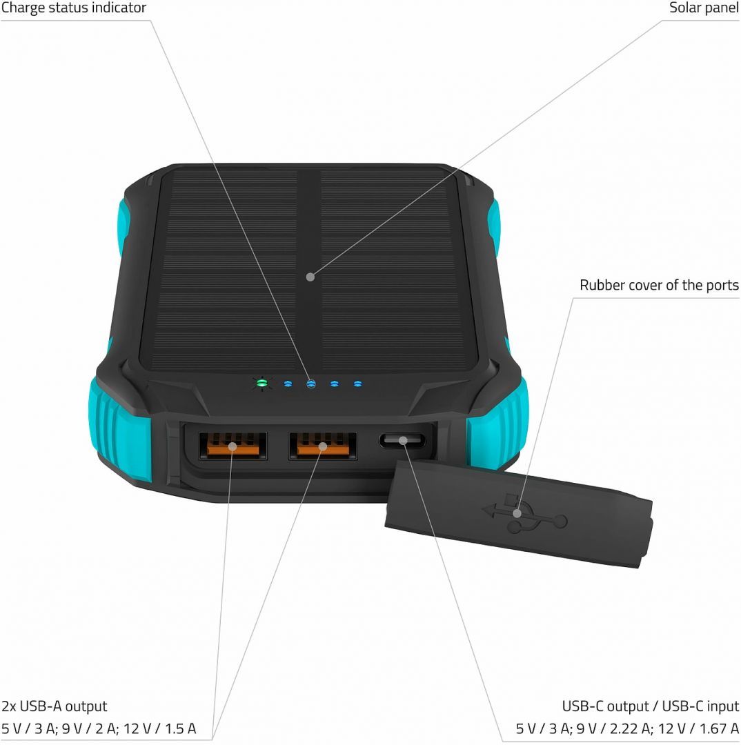 Lamax Journey 12000mAh PowerBank Black