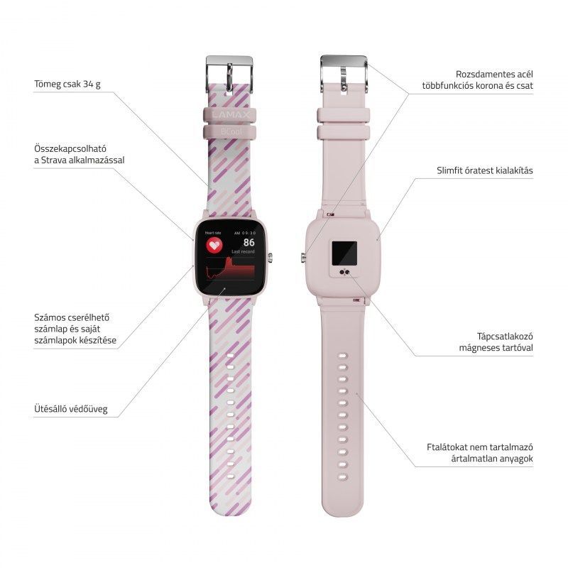 Lamax BCool SmartWatch Pink