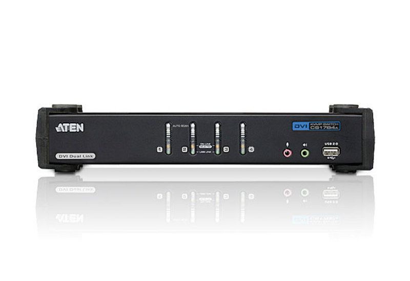 ATEN CS1784A 4-Port USB DVI Dual Link/Audio KVMP Switch