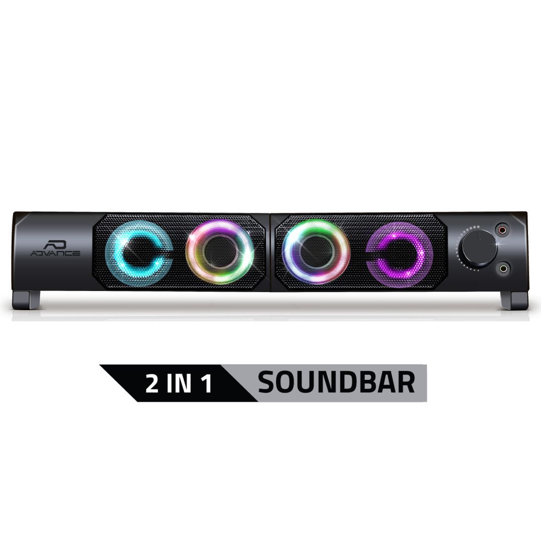 Advance Soundphonics 6W RMS RGB Speaker Black