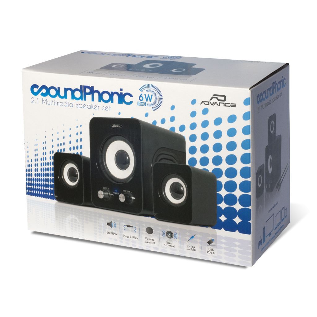 Advance Soundphonics 6W RMS Speaker Black