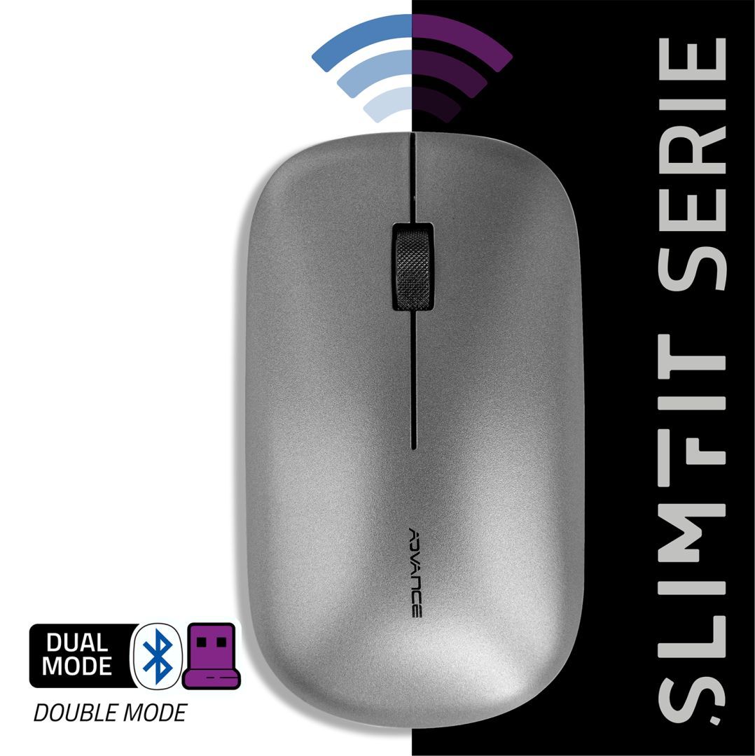 Advance Slimfit Wireless Mouse Silver