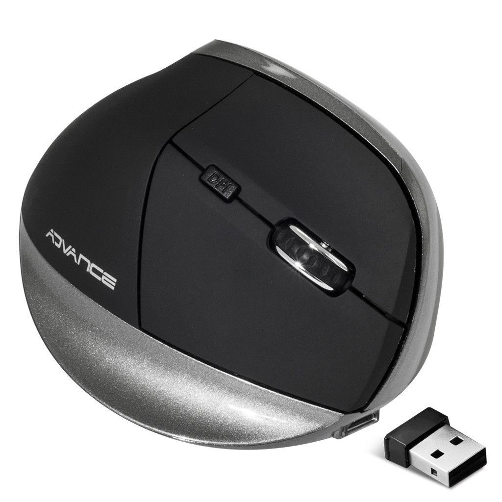 Advance Vertical Plus Wireless Mouse Black