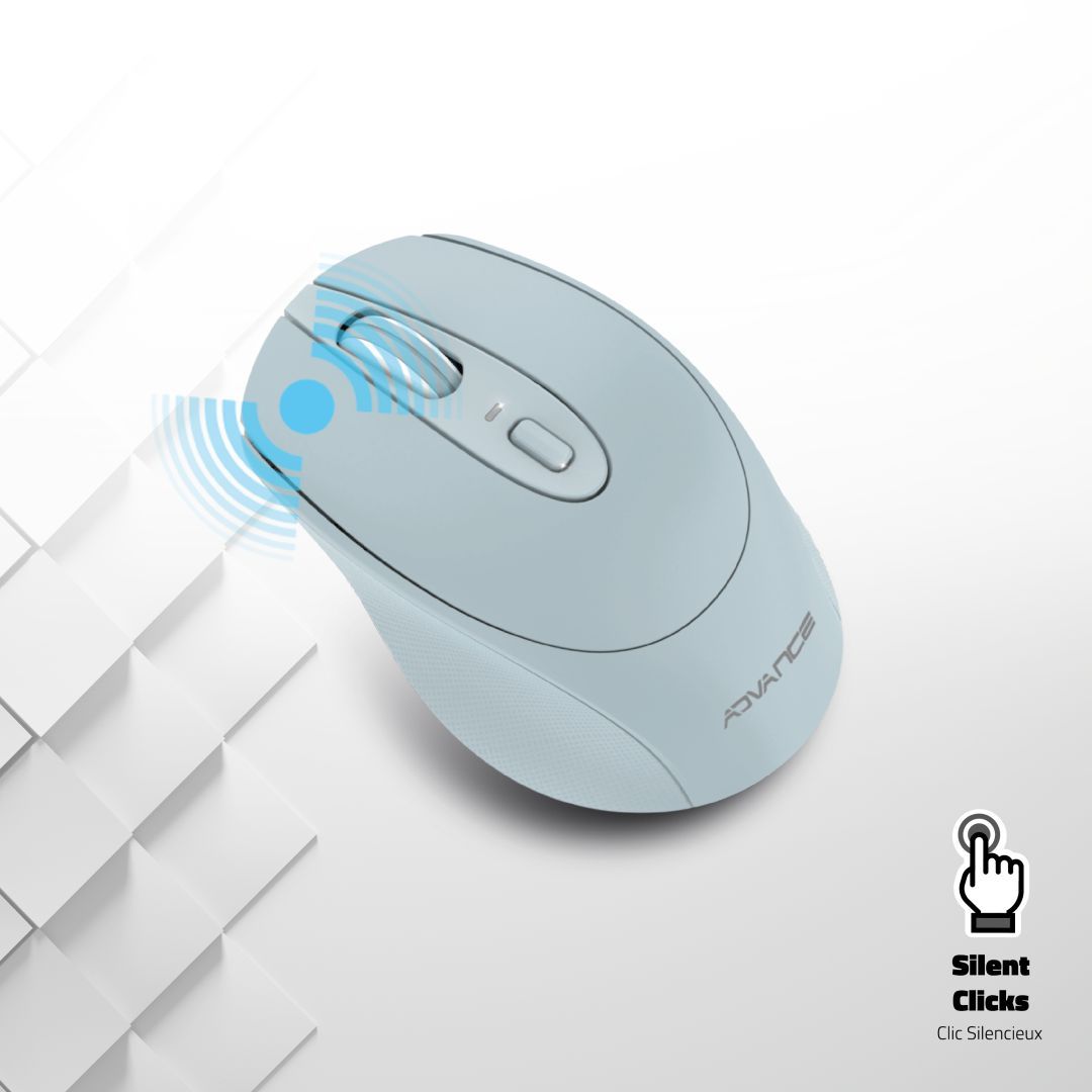 Advance Feel Series Wireless Mouse Blue