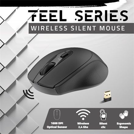 Advance Feel Series Wireless Mouse Black