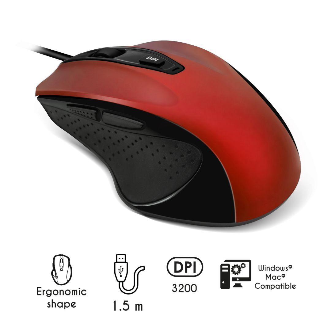 Advance Shape 6D Mouse Red