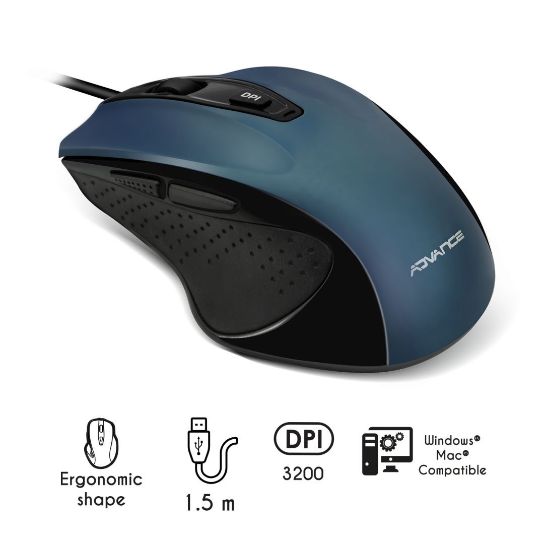 Advance Shape 6D Mouse Blue