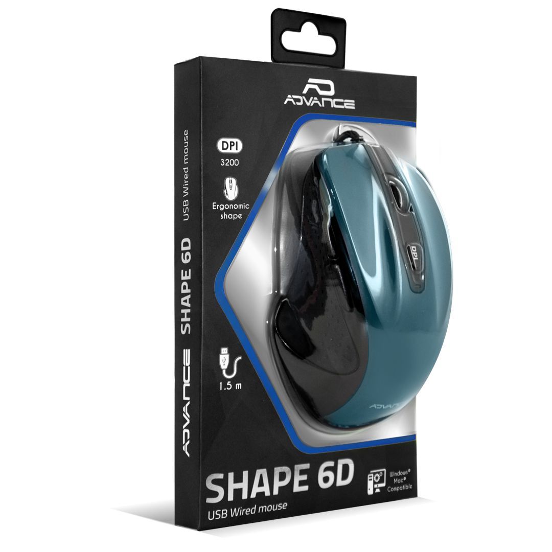 Advance Shape 6D Mouse Blue