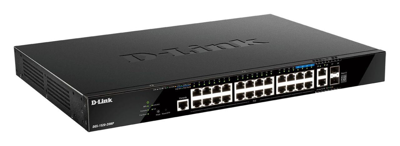 D-Link DGS-1520-28MP Layer 3 Stackable Smart Managed Switches