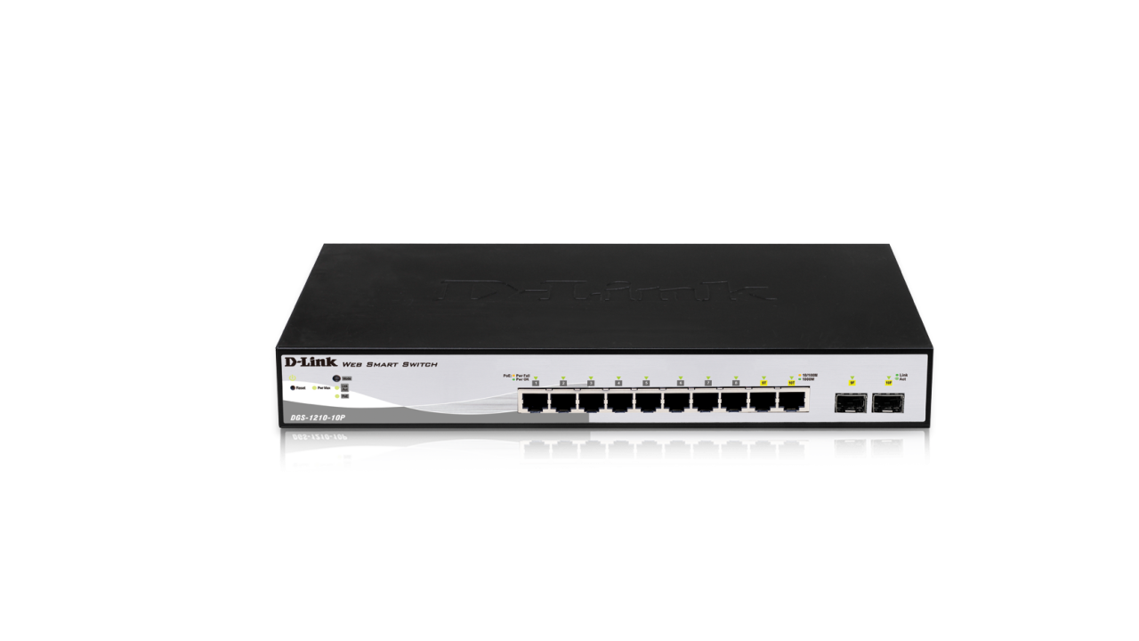 D-Link DGS-1210-10P 10 Port Gigabit PoE Smart Switch