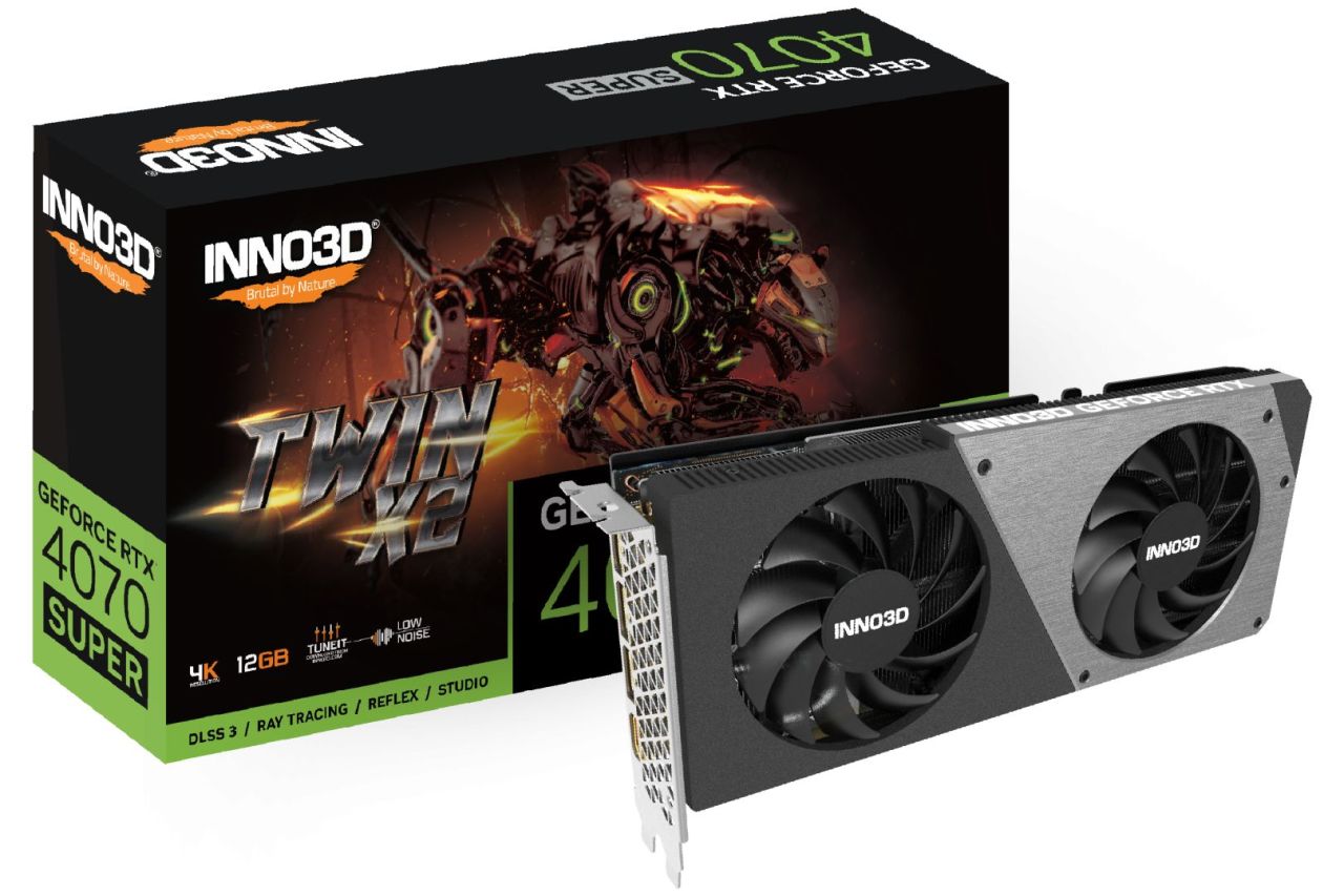 Inno3D GeForce RTX4070 Super 12GB DDR6X Twin X2