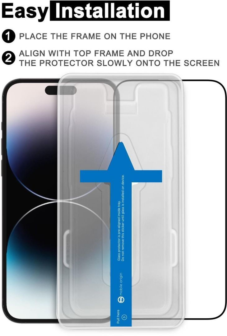 Mobile Origin Screen Guard iPhone 14 Pro Sapphire Coated with applicator