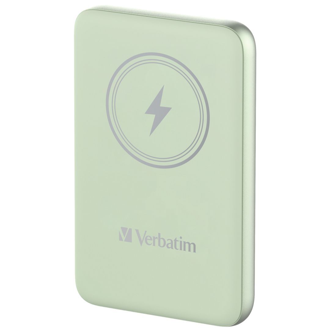 Verbatim Charge 'n' Go Magnetic Wireless 10000mAh PowerBank Green