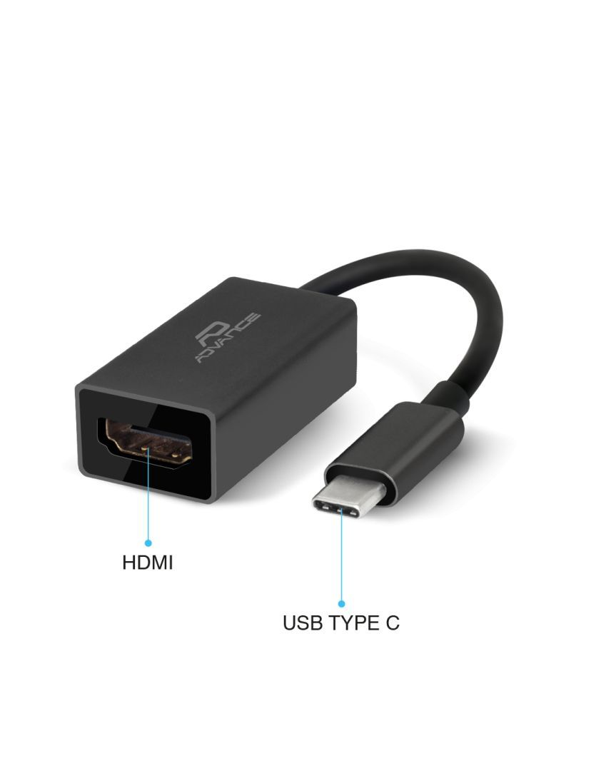 Advance USB-C to HDMI 4K Adapter Black