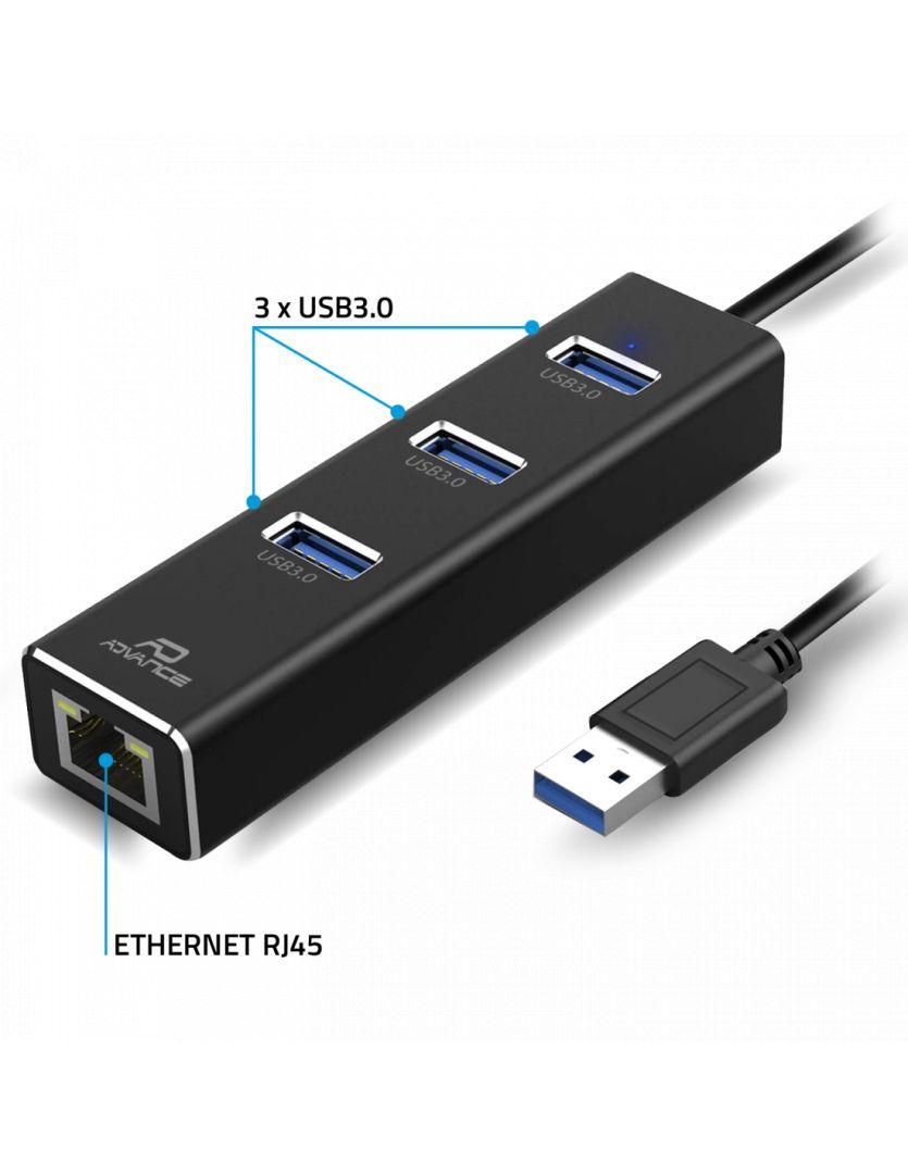 Advance XPand Smart Hub 2in1 USB3.2 Black