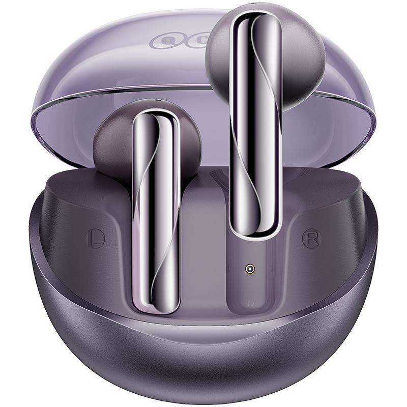 QCY T32 AilyBuds Clear Hi-Res ANC Bluetooth Headset Purple