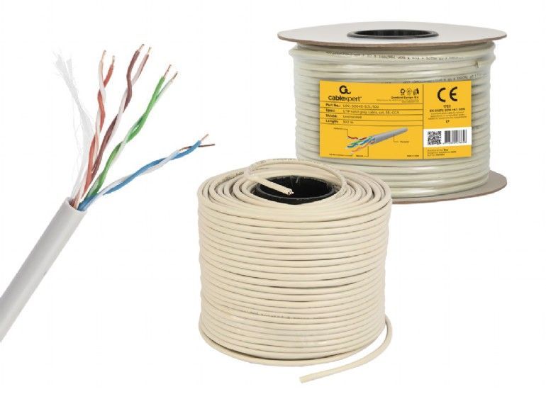 Gembird CAT5e F-UTP Installation cable 100m Grey