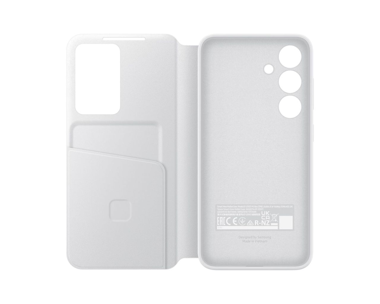 Samsung Galaxy S24 Smart View Wallet Case White