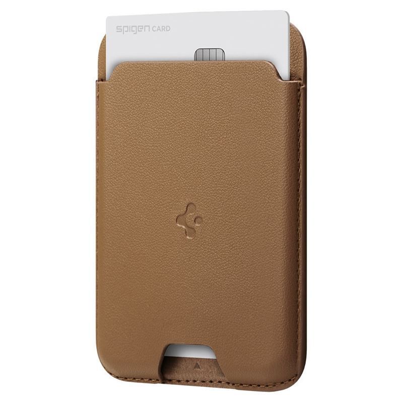 Spigen Wallet Valentinus MagFit, brown - MagSafe