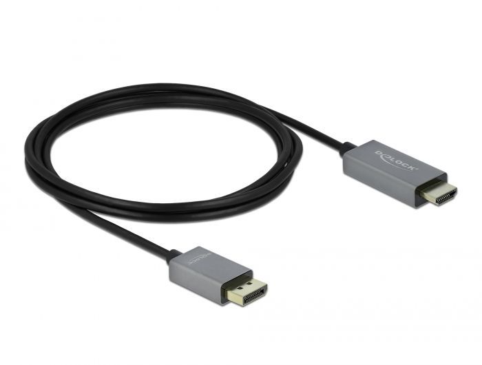 DeLock Active DisplayPort 1.4 to HDMI Cable 4K 60 Hz (HDR) 2m