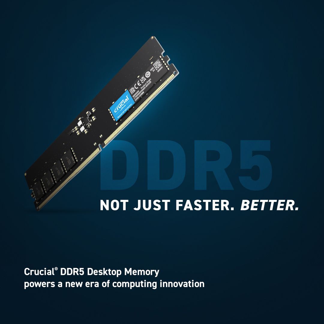 Crucial 32GB DDR5 5200MHz Black