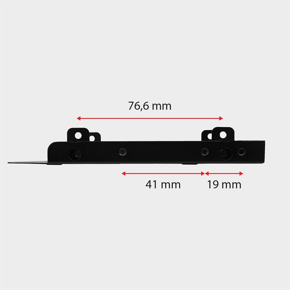 AXAGON RHD-P25 2x2.5" SSD/HDD Bracket into 3.5" bay or PCI slot Black