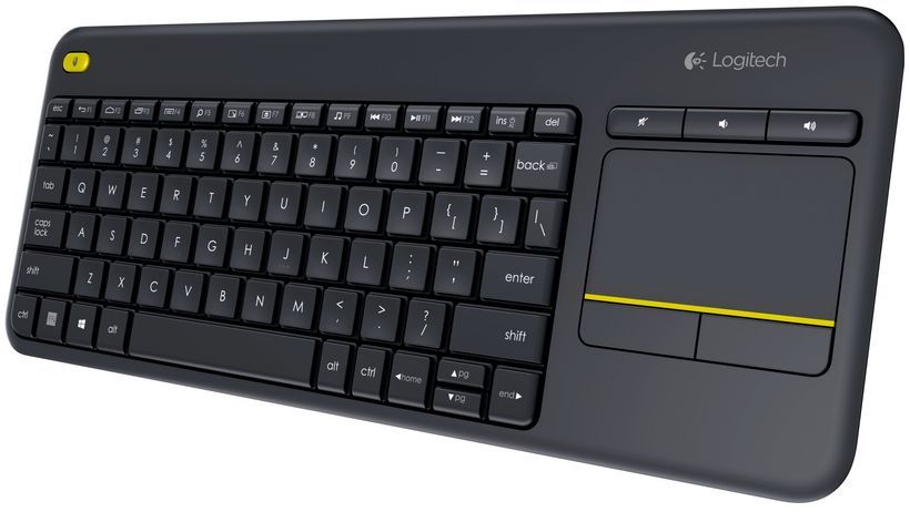 Logitech K400 Plus Wireless Touch Keyboard Black UK