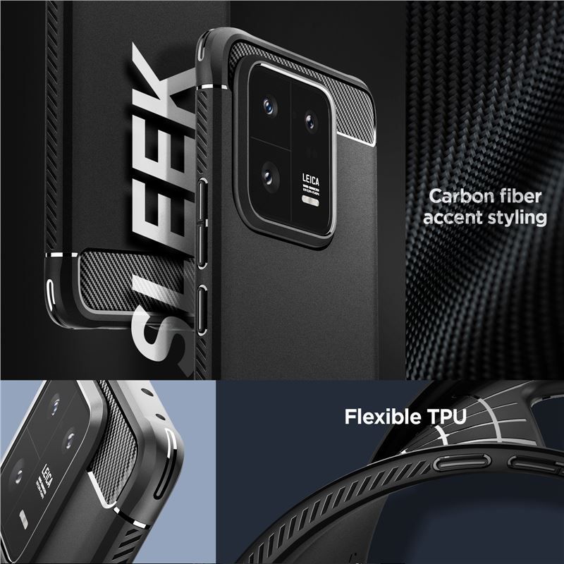 Spigen Rugged Armor, black - Xiaomi 13 Pro