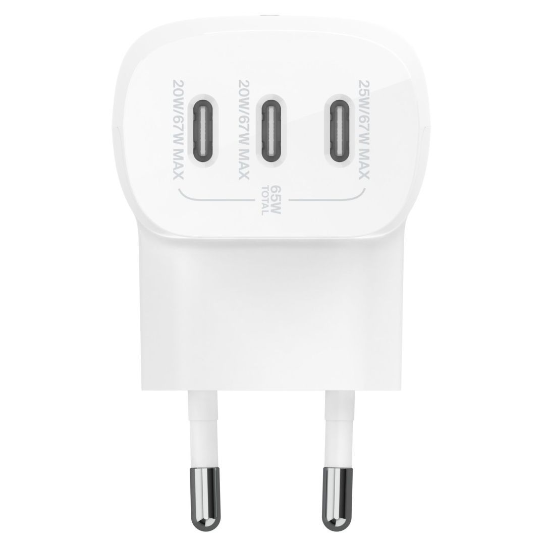 Belkin Boost Charge 67W with 3xUSB-C Ports White