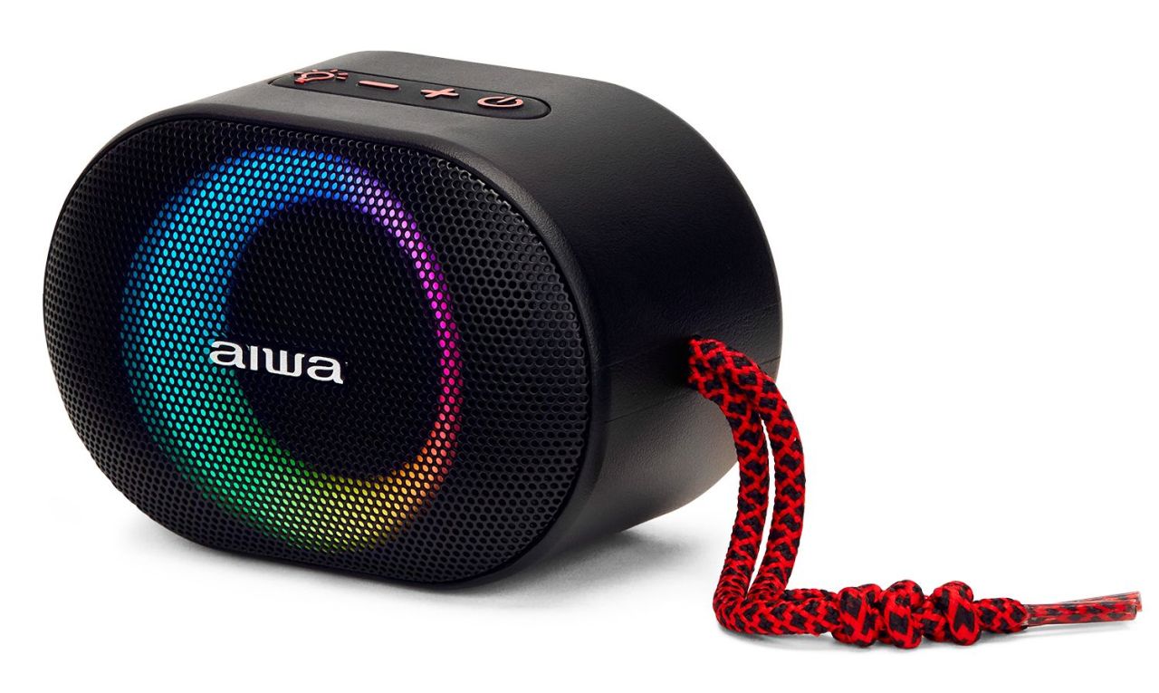 Aiwa BST-330RD Portable Bluetooth Speaker Black/Red