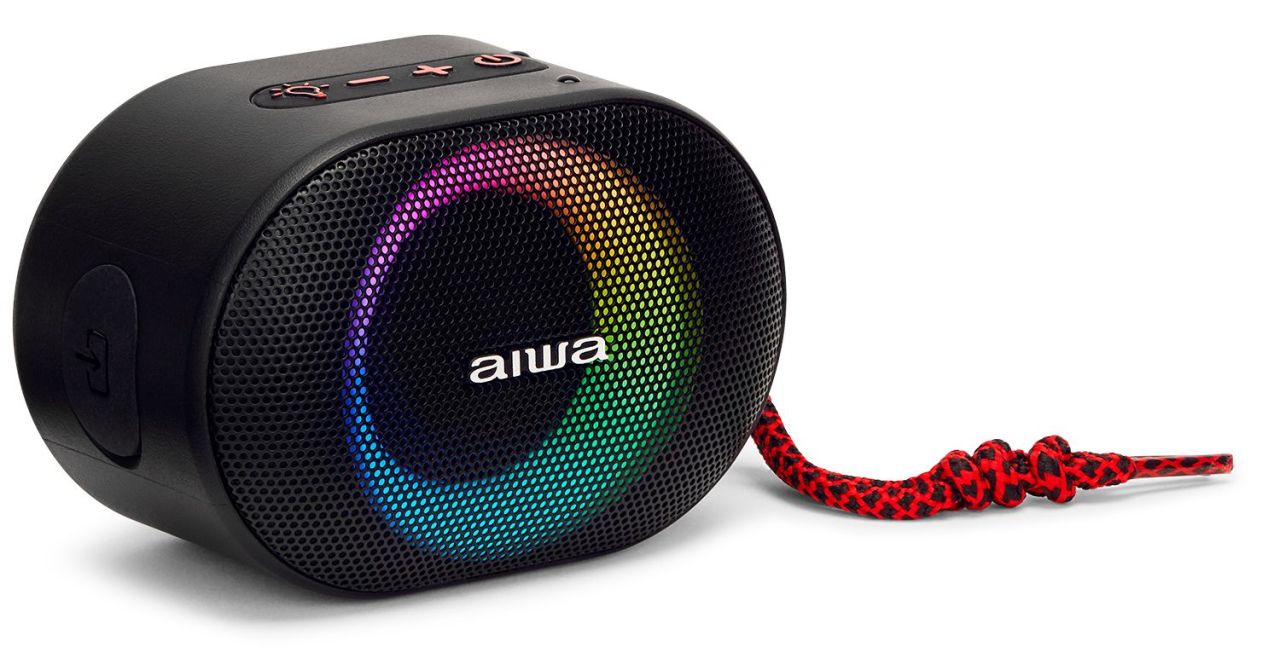 Aiwa BST-330RD Portable Bluetooth Speaker Black/Red