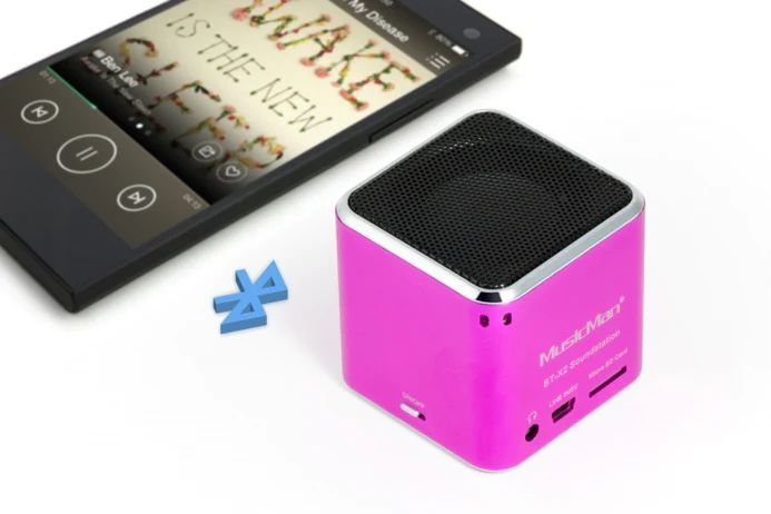 Technaxx BT-X2 Mini Wireless Soundstation Pink