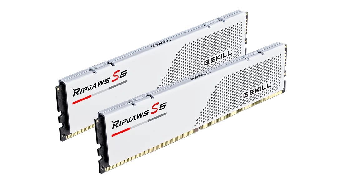 G.SKILL 32GB DDR5 5200MHz Kit(2x16GB) Ripjaws S5 White