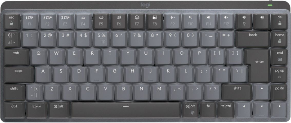 Logitech MX Mechanical Mini Tactile Quiet Mechanical Wireless Keyboard Graphite US