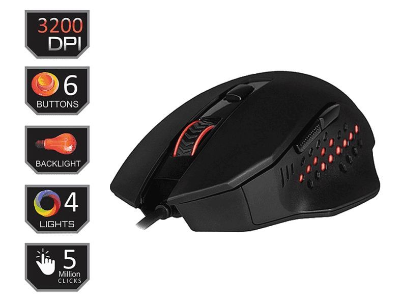 Redragon Gainer M610 Gaming Mouse Black/Red