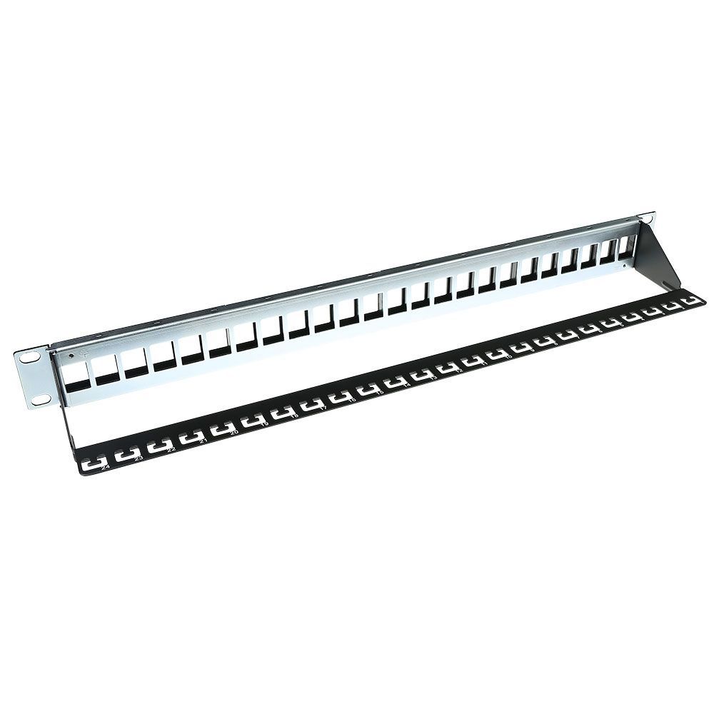 ACT 24-port Patch Panel 1U Black