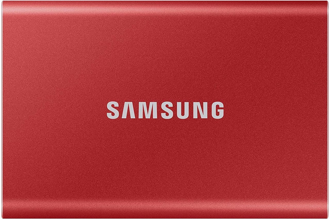 Samsung 500GB USB3.2/USB Type-C T7 Metallic Red