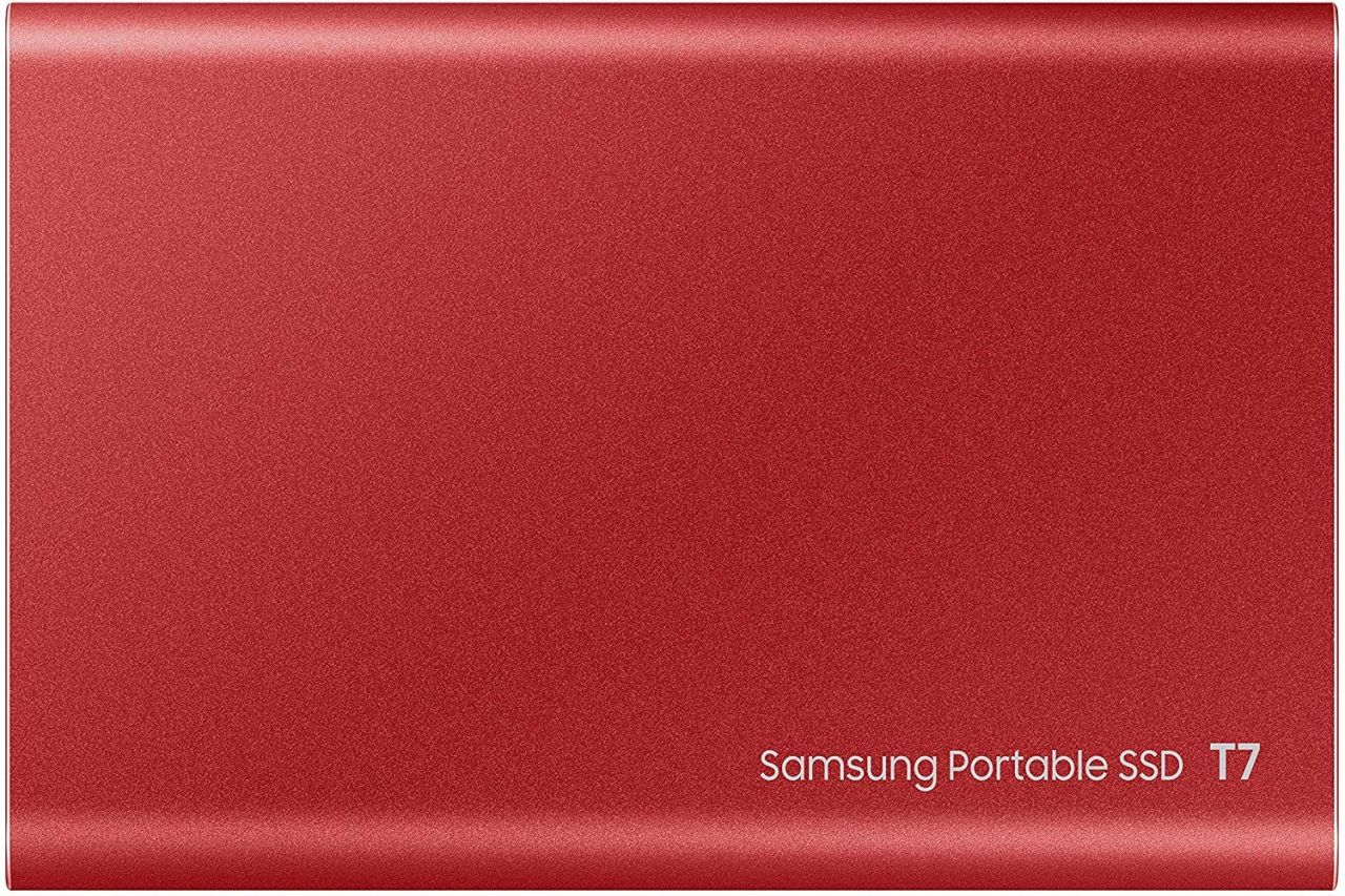 Samsung 500GB USB3.2/USB Type-C T7 Metallic Red