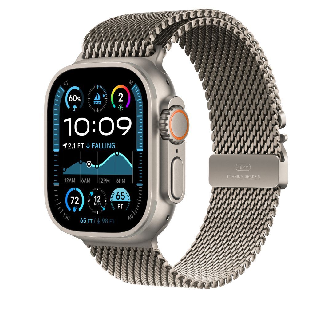 Apple Watch 49mm Milanese Loop Natural Medium