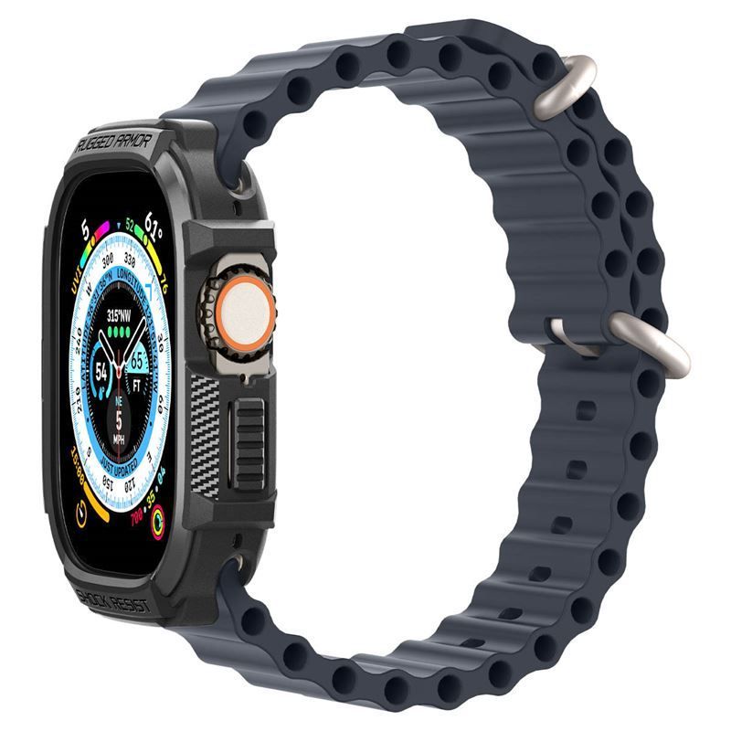 Spigen Rugged Armor, black - Apple Watch Ultra 49mm