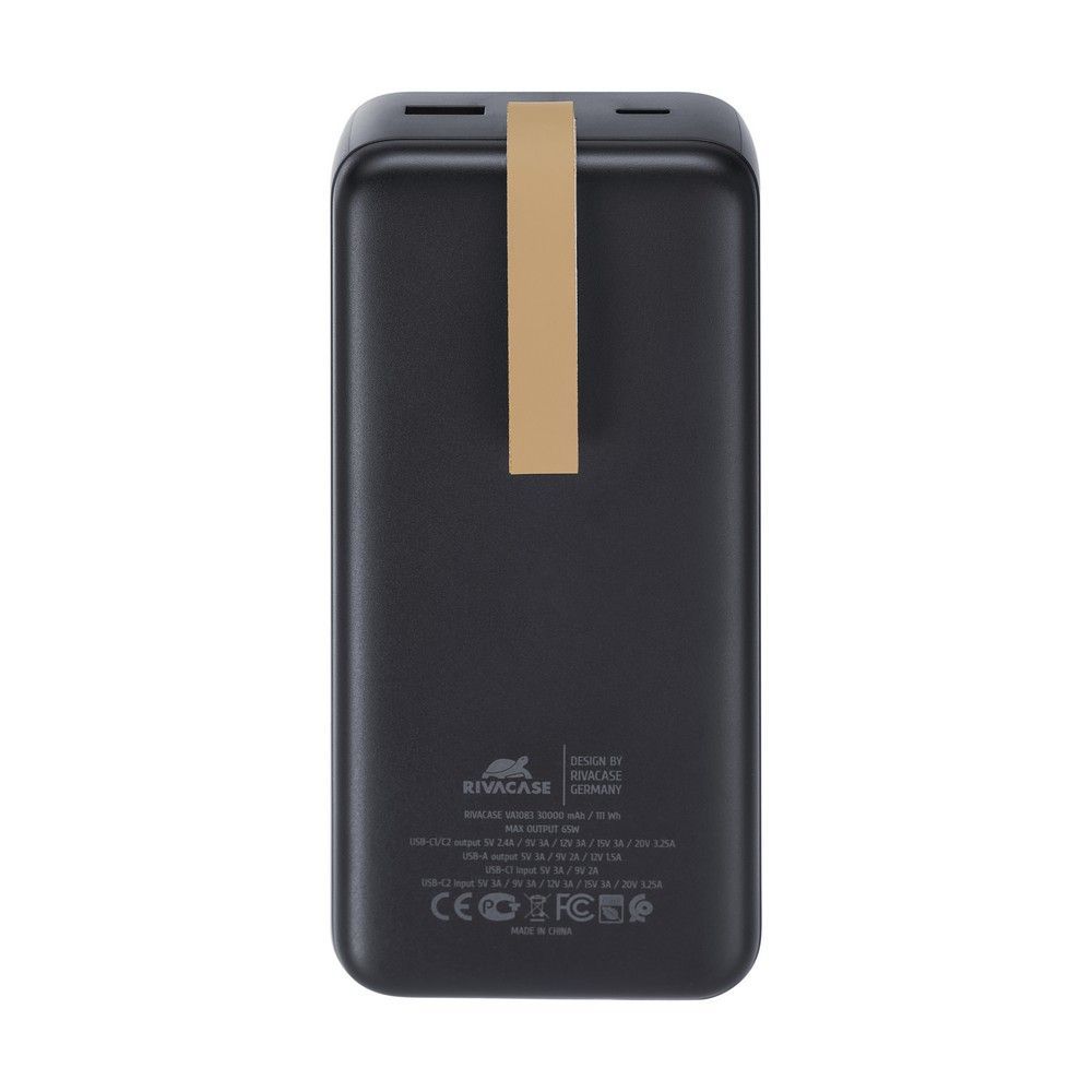 RivaCase RivaPower VA1083 30000mAh PD 65W PowerBank Black