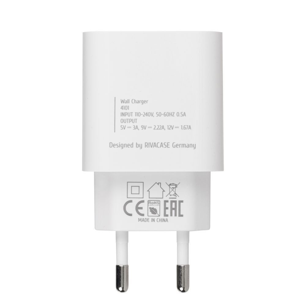 RivaCase PS4101 W00 EU Wall Charger 20W PD 3.0/ 1 USB-C White