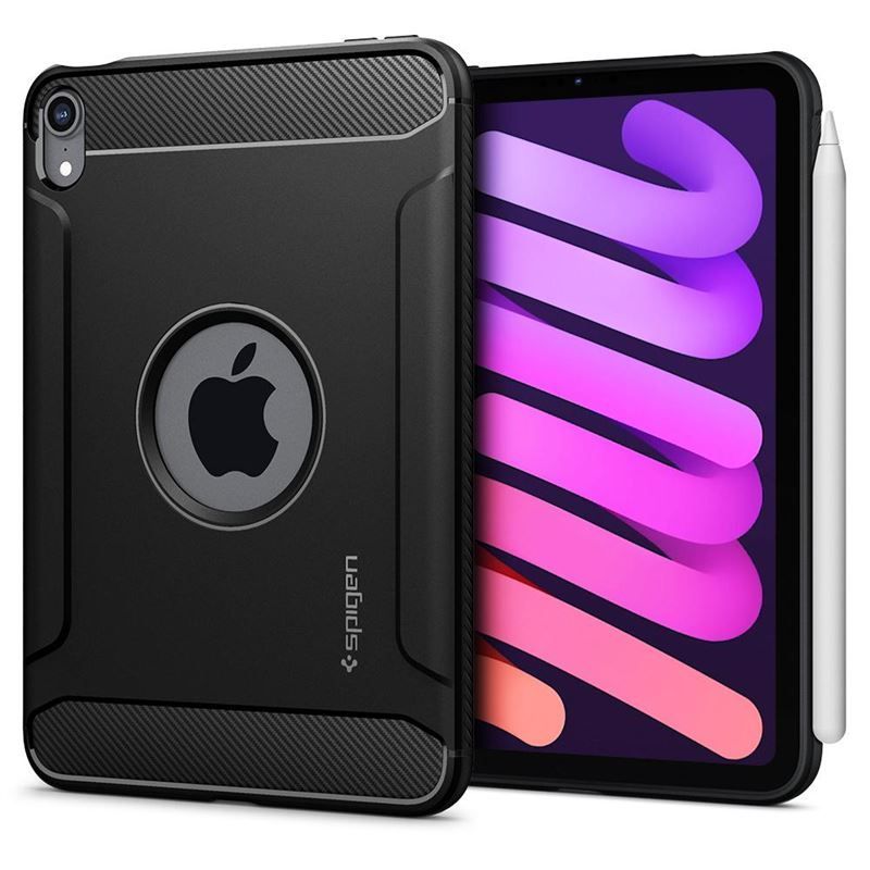 Spigen Rugged Armor, black - iPad mini 6 2021