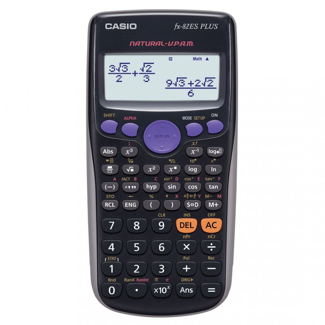 Casio FX-82ES Plus Tudományos számológép Black