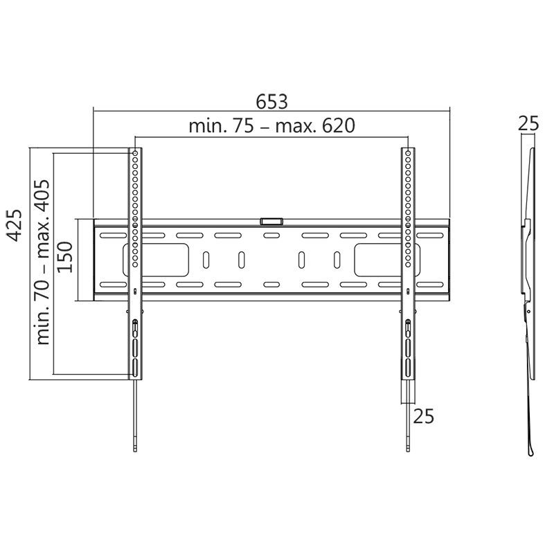 Logilink BP0017 37"-70" TV Wall Mount Fixed Black