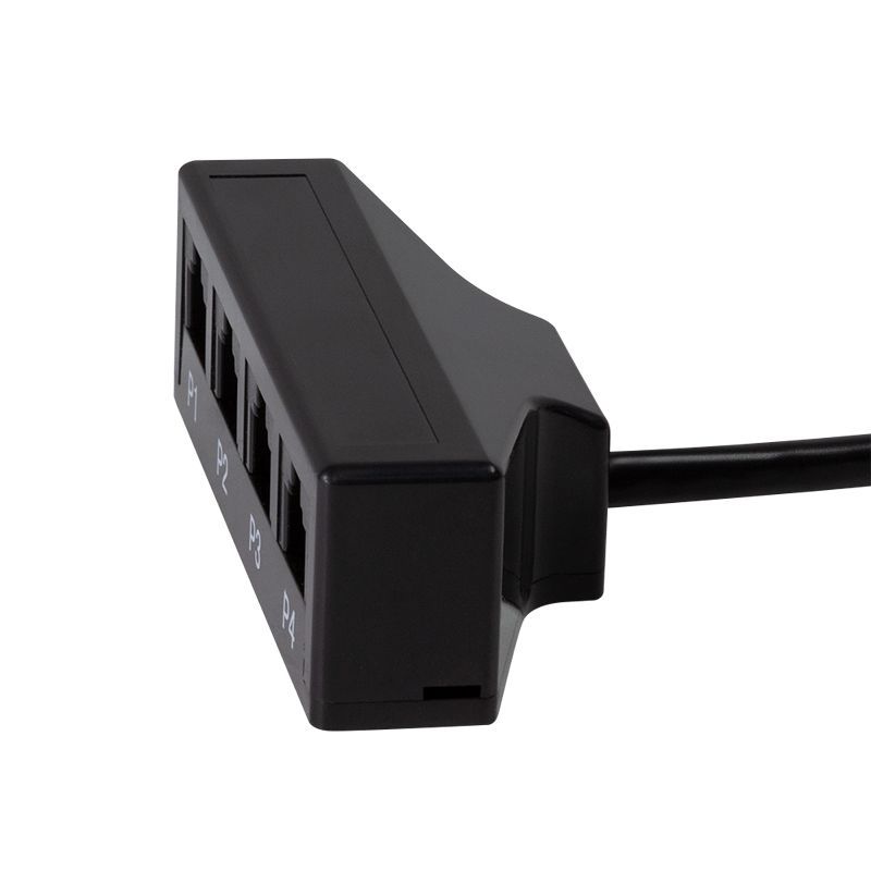 Logilink MP0036 Passive splitter for telephones RJ45 to 4xRJ11 Black